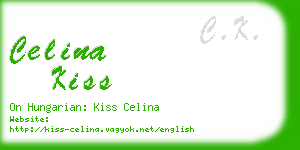 celina kiss business card
